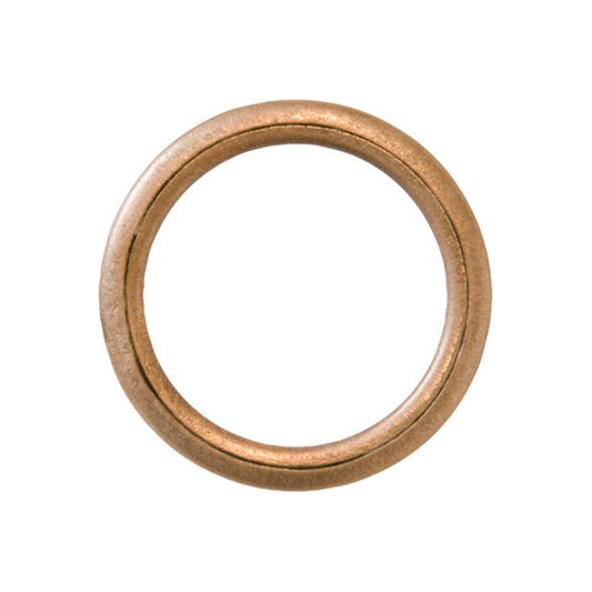 Copper Compression Washer - 10 x 14 x 1.5mm, Oval Section Pack of 100