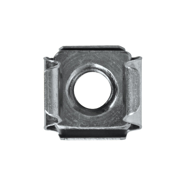Cage Nut - M6 Narrow, Hole Ø9.5mm, Panel Thickness 0.71–1.63mm, Zinc Plated Steel Pack of 100