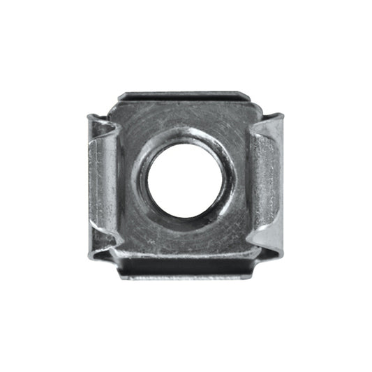 Cage Nut - M6 Narrow, Hole Ø9.5mm, Panel Thickness 0.71–1.63mm, Zinc Plated Steel Pack of 100