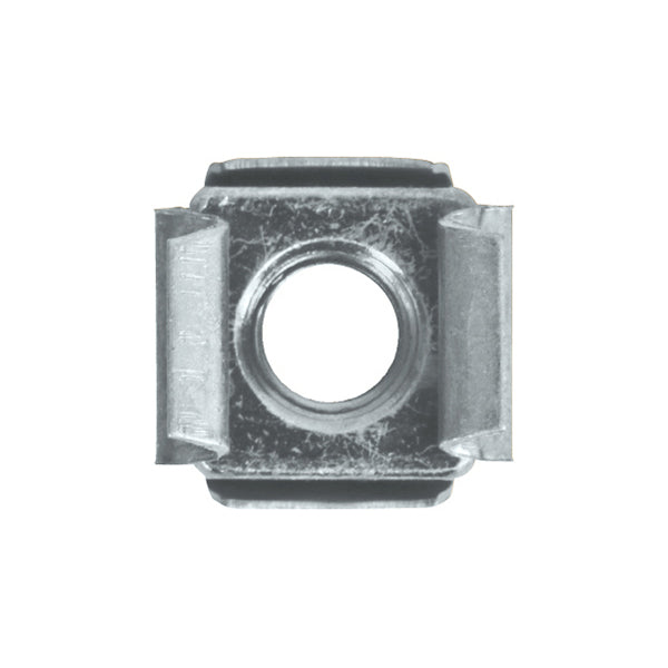 Cage Nut - M6 Wide, Hole Ø9.5mm, Panel Thickness 1.83–2.64mm, Zinc Plated Steel Pack of 100