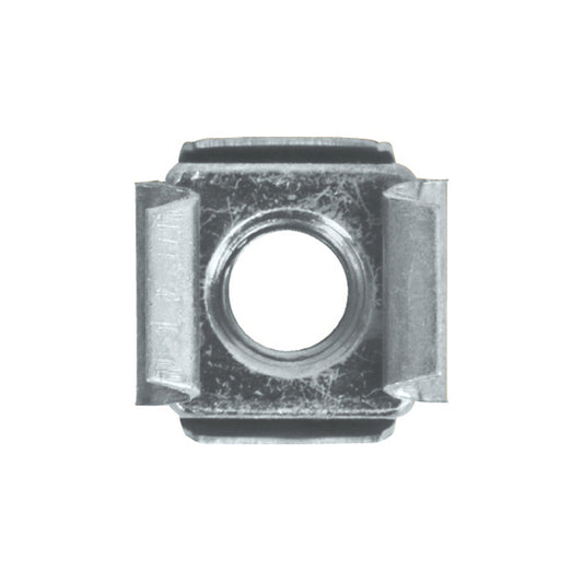 Cage Nut - M6 Wide, Hole Ø9.5mm, Panel Thickness 1.83–2.64mm, Zinc Plated Steel Pack of 100