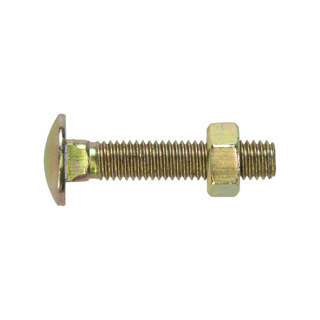 Coach Bolts & Nuts M6 x 80 Zinc Plated DIN 603 Cup Head Pack of 50 Pairs
