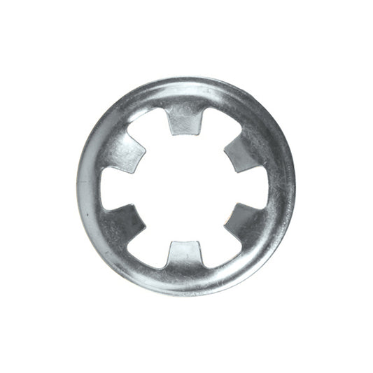 Flat Clip - Round, Ø8mm (5/16"), Zinc Plated Steel Pack of 200