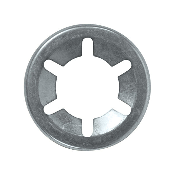 Flat Clip - Round, Ø10mm (3/8"), Zinc Plated Steel Pack of 200