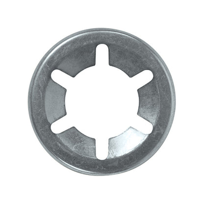 Flat Clip - Round, Ø10mm (3/8"), Zinc Plated Steel Pack of 200