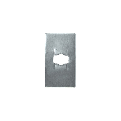 Flat Clip - Rectangular, Ø2.4mm (3/32"), Zinc Plated Steel Pack of 200