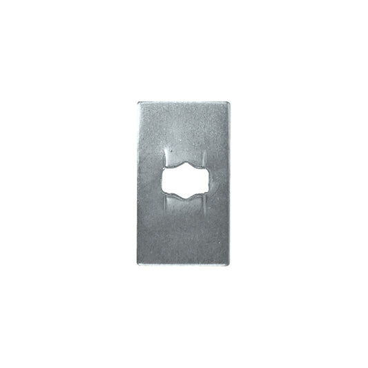 Flat Clip - Rectangular, Ø2.4mm (3/32"), Zinc Plated Steel Pack of 200