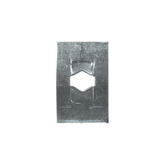 Flat Clip - Rectangular, Ø3.2mm (1/8"), Zinc Plated Steel Pack of 200