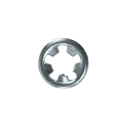 Flat Clip - Round, Ø5mm (3/16"), Zinc Plated Steel Pack of 200