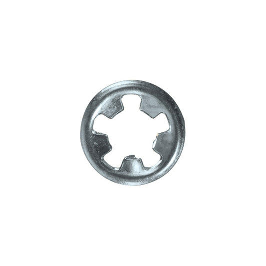 Flat Clip - Round, Ø5mm (3/16"), Zinc Plated Steel Pack of 200