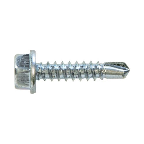Self-Drill Screws Hex Head 10 x 1 Inch Zinc Plated DIN 7504K Pack of 200