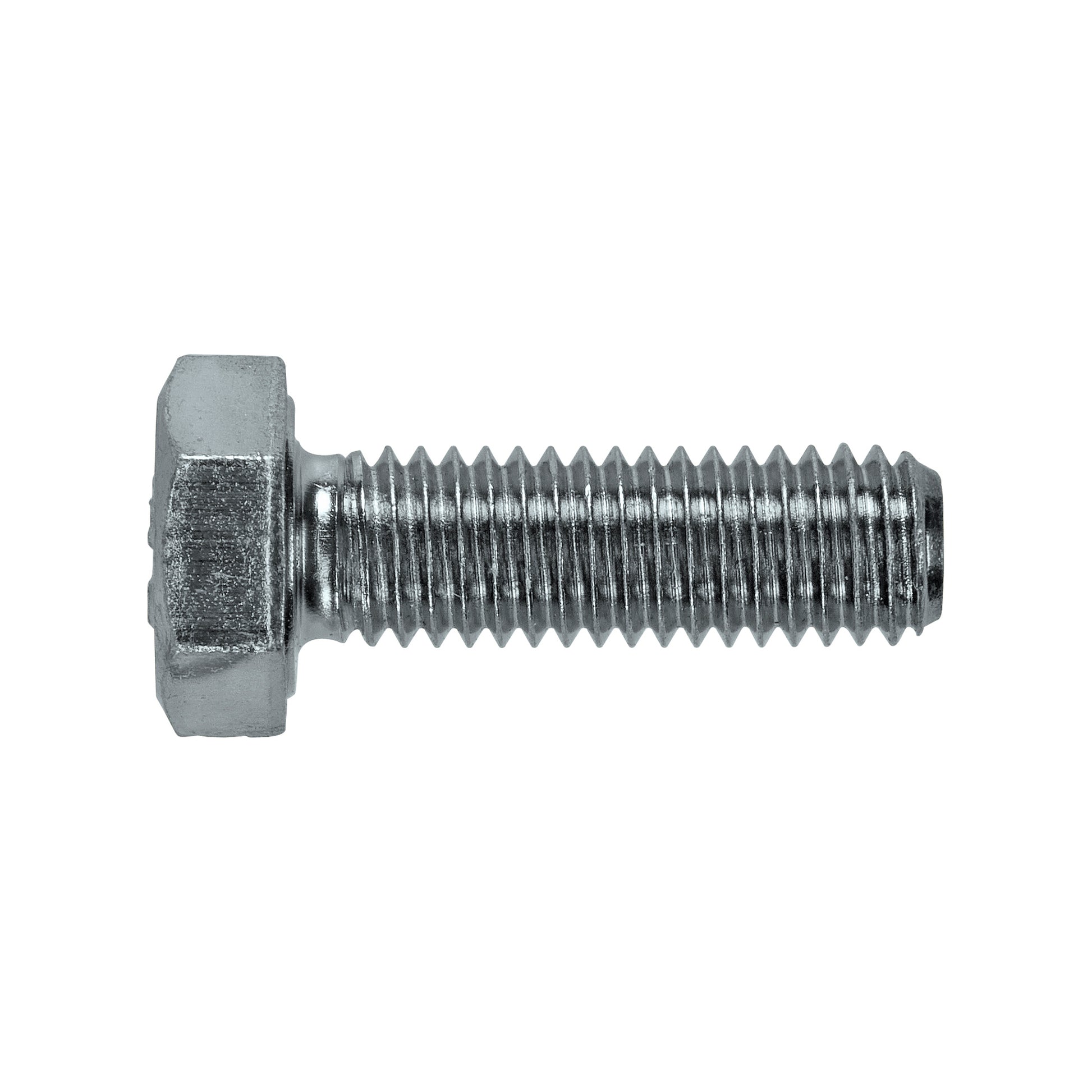 High Tensile Setscrew M6 x 75 Zinc Plated Steel DIN 933 Grade 8.8 Pack of 50