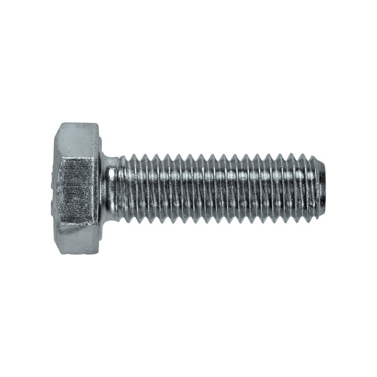 High Tensile Setscrew M10 x 25 Zinc Plated Steel DIN 933 Grade 8.8 Pack of 100