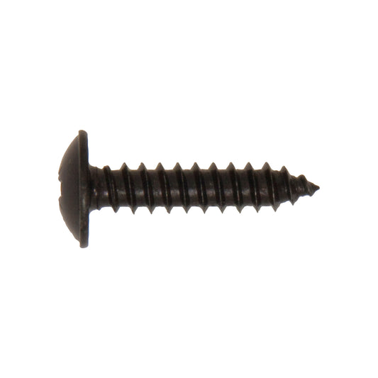 Screws Flanged Pozi Black 8 x 1 1/4 Inch Zinc Plated Steel AB Type BS 4174 Pack of 100