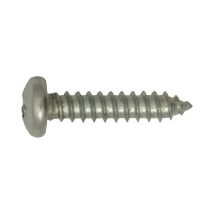 Screws Pan Pozi 12 x 1 1/2 Inch Zinc Plated Steel AB Type DIN 7981/C/Z Pack of 200