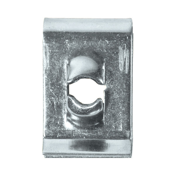 U?Nut - No.10 (4.8mm Screw Ø), 12.5 x 20 x 10mm, Zinc Plated Steel, BS EN 10132 Pack of 100