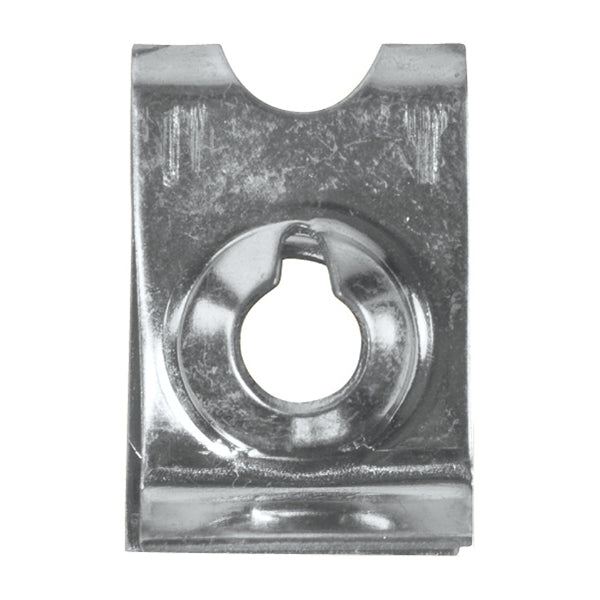 U?Nut - No.14 (6.3mm Screw Ø), 14 x 21 x 11mm, Zinc Plated Steel, BS EN 10132 Pack of 100