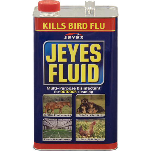 Jeyes Fluid Disinfectant 5L Strong Outdoor Disinfectant for Drains Dustbins Paths & Fences Qty 1