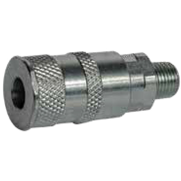 JAMEC PEM UK Style Coupling - 2?Stage, 1/4" Male, Steel, 200psi, 43cfm @100psi Pack of 2