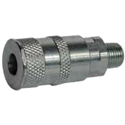 JAMEC PEM UK Style Coupling - 2?Stage, 1/4" Male, Steel, 200psi, 43cfm @100psi Pack of 2