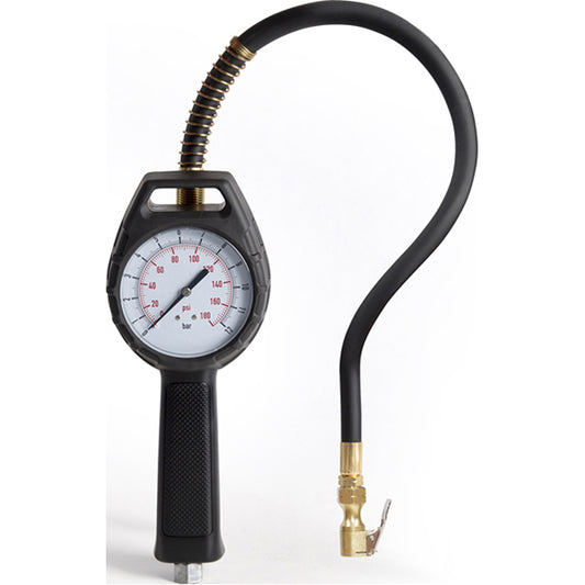 JAMEC PEM TDR5000 Dial Gauge Tyre Inflator - Single Clip?On, Straight Style, 0.5m Hose, IP44 Rated Qty 1
