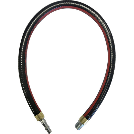 JAMEC PEM Whip Hose - 0.6m Length, Ø7mm (1/4"), BSP Male Ends, Standard x R1/4 Qty 1