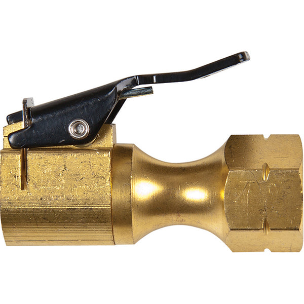 JAMEC PEM Tyre Valve Connector - Single Clip?On Chuck, 1/4" BSP Female, Non?Sealing Qty 1