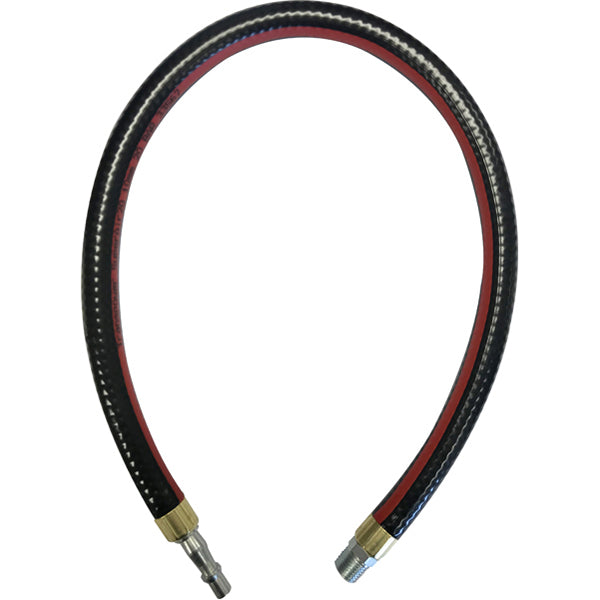 JAMEC PEM Whip Hose - 0.6m Length, Ø10mm (3/8"), BSP Male Ends, Standard x R3/8 Qty 1