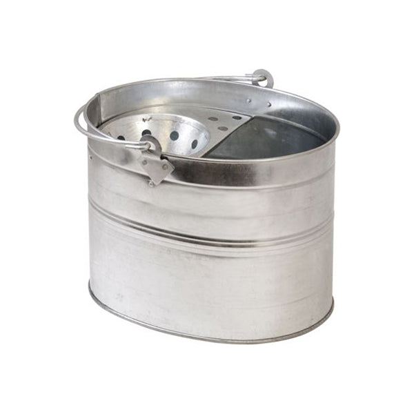 Mop Bucket - Galvanised, With Wringing Cone Qty 1