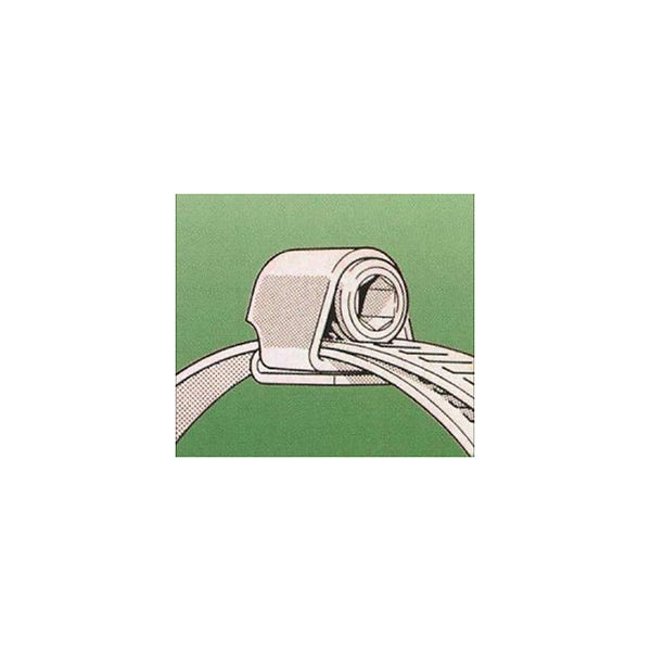 Jubilee Housings with Slotted Head Screws Zinc Plated Suits 11mm Multiband Pack of 25