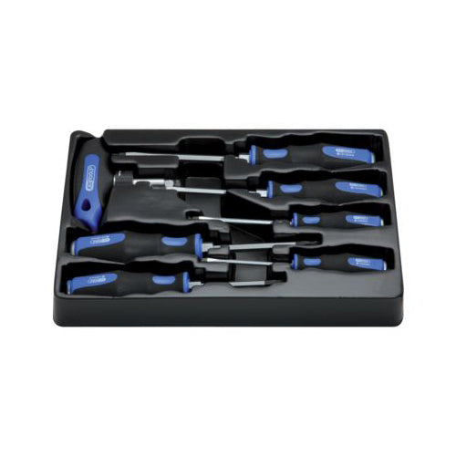 KS Tools Impact Screwdriver Set 7pc ERGOTORQUEmax T-Grip Ratchet Qty 1 Set