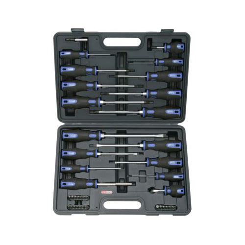 KS Tools Screwdriver & Bit Set 39pc ERGO Plus Magnetic Holder Slotted Phillips Qty 1 Set