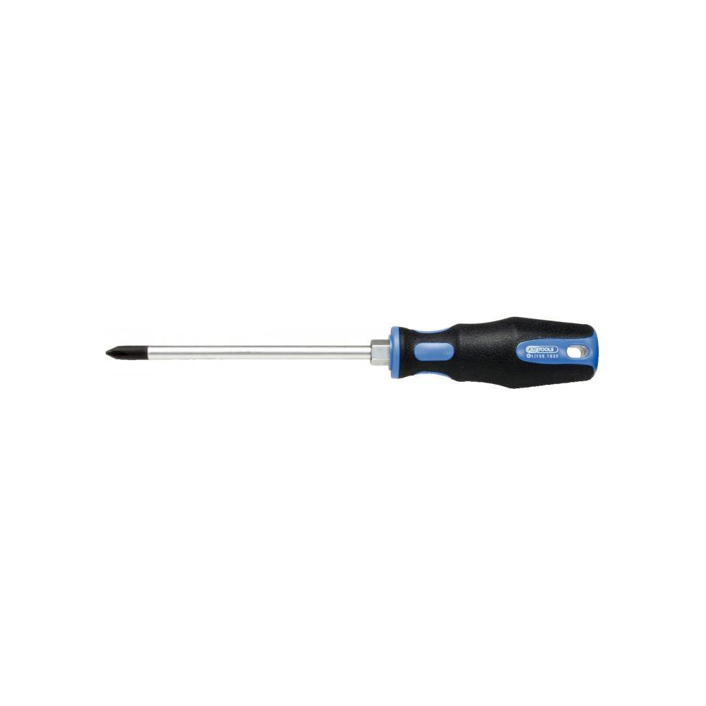 KS Tools Screwdriver Phillips PH2 x150mm ERGO Plus Chrome Shaft Qty 1