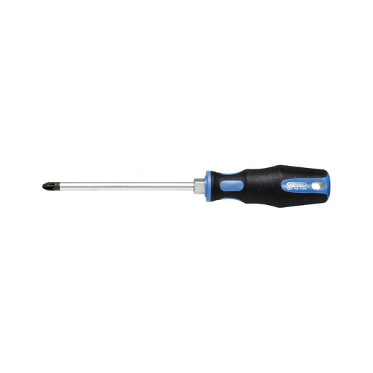 KS Tools Screwdriver Pozidriv PZ2 x200mm ERGO Plus Chrome Shaft Qty 1