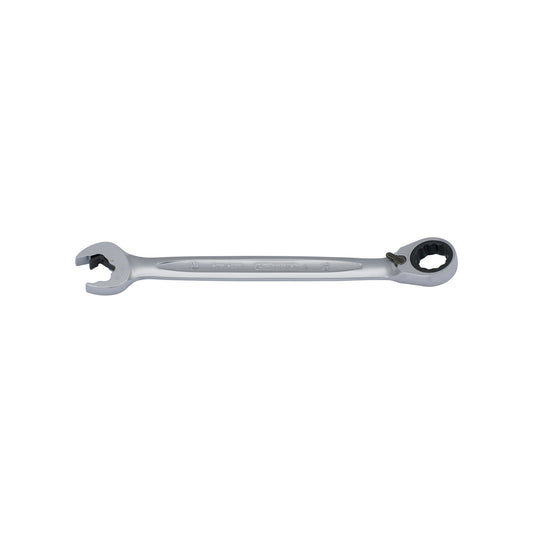KS DuoGear Ratcheting Combination Spanner - 17mm, 225mm Length, Satin Finish, 72?Tooth Ratchet, Flank Traction Profile Qty 1
