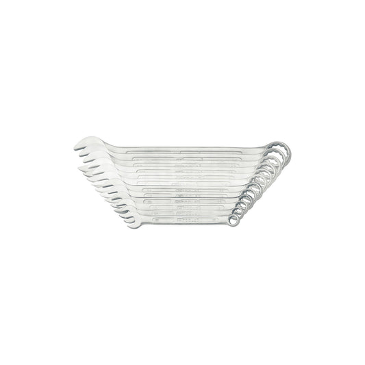 KS Combination Spanner Set - 12 Piece, Sizes 6–22mm, Chrome Vanadium, Satin Finish, Supplied in Plastic Holder Qty 1 Set