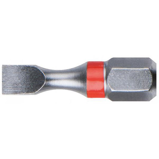 KS Tools TORSIONpower Bit SL5 1/4" S2 Steel Bright Nickel Plated 25mm Pack of 5