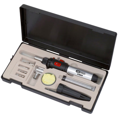 KS Micro Soldering Kit - 10pc Gas Powered, Up to 1300°C, Piezo Ignition, Supplied in Storage Case Qty 1 Set