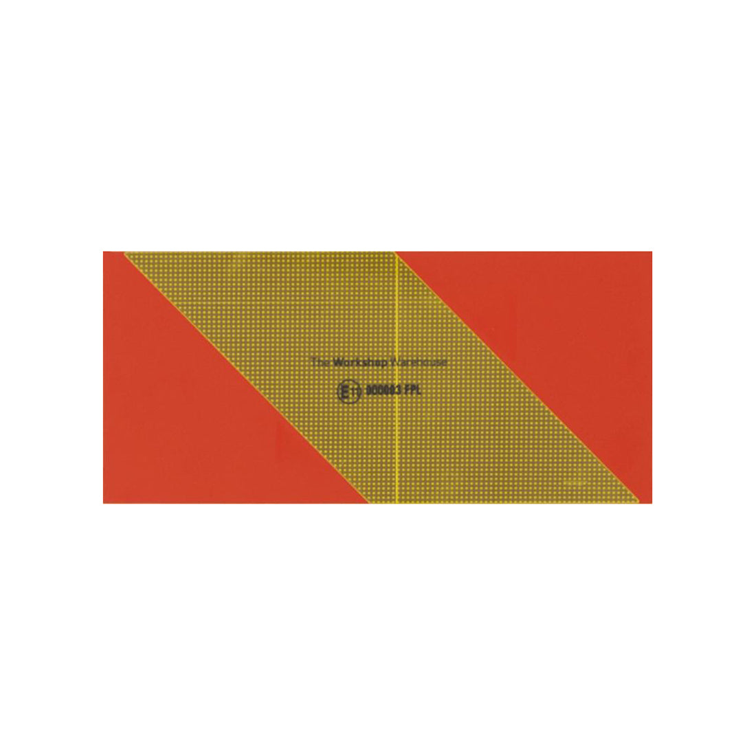 European Marker Board - ECE4, Aluminium, 282 x 130mm, Conforms to ECE 70 Set of 4