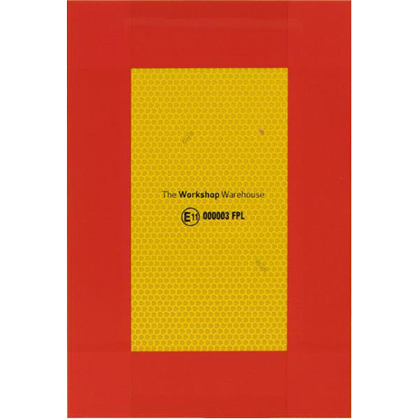 European Marker Board - ECE8, Aluminium, 282 x 192mm, Conforms to ECE 70 Set of 4