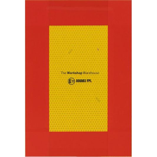 European Marker Board - ECE8, Aluminium, 282 x 192mm, Conforms to ECE 70 Set of 4