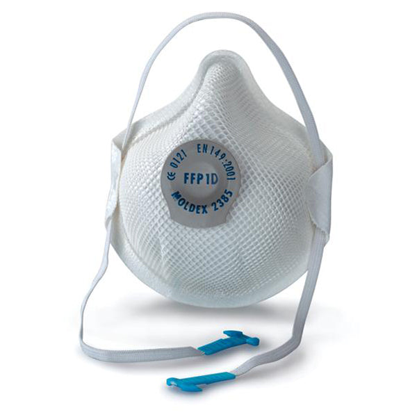 MOLDEX New Generation Mask - FFP1D + Ventex Valve, EN149:2001 Approved, Adjustable Strap & Clip Box of 20