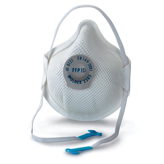 MOLDEX New Generation Mask - FFP1D + Ventex Valve, EN149:2001 Approved, Adjustable Strap & Clip Box of 20