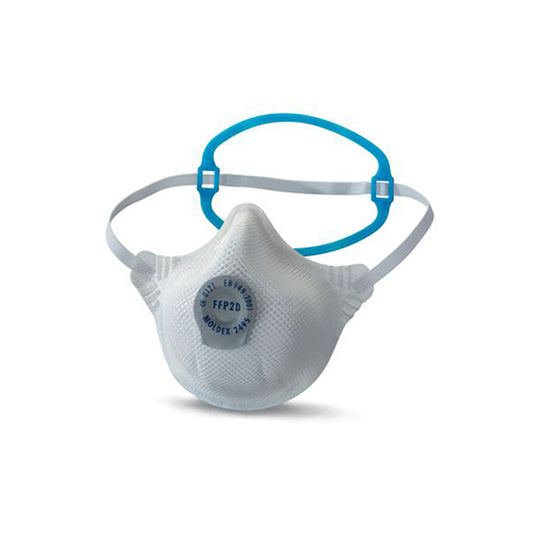 MOLDEX One Strap Mask - FFP2D + Ventex Valve, EN149:2001 Approved, DuraMesh & ActivForm Seal Box of 20
