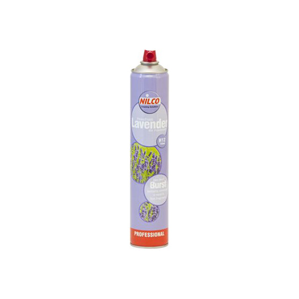 Nilco Power Fresh Aerosol 750ml Lavender Fragrance High Volume Burst Odour Control Qty 1