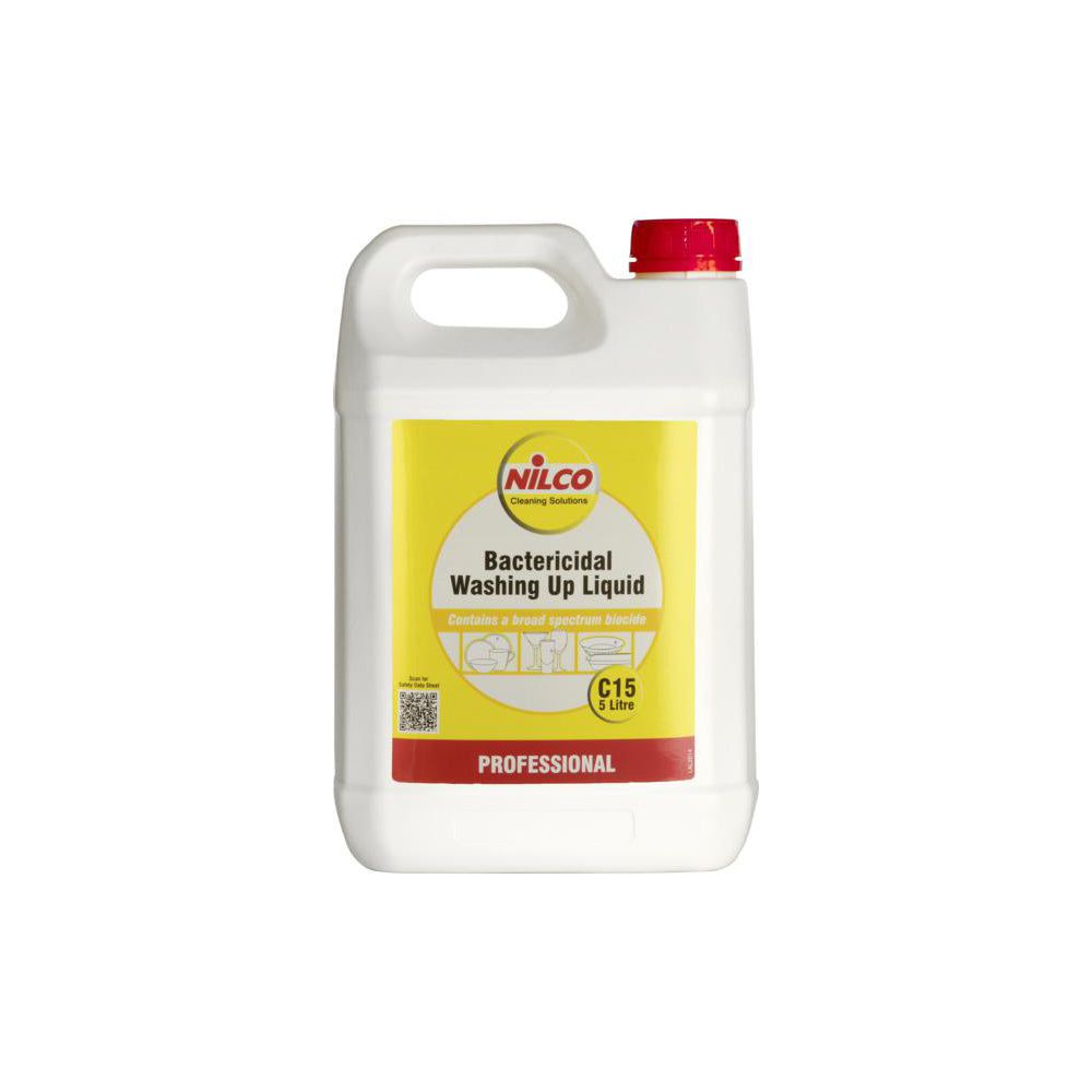 Nilco Washing Up Liquid 5L Container Dilute 1:80 Broad Spectrum Biocide Qty 1