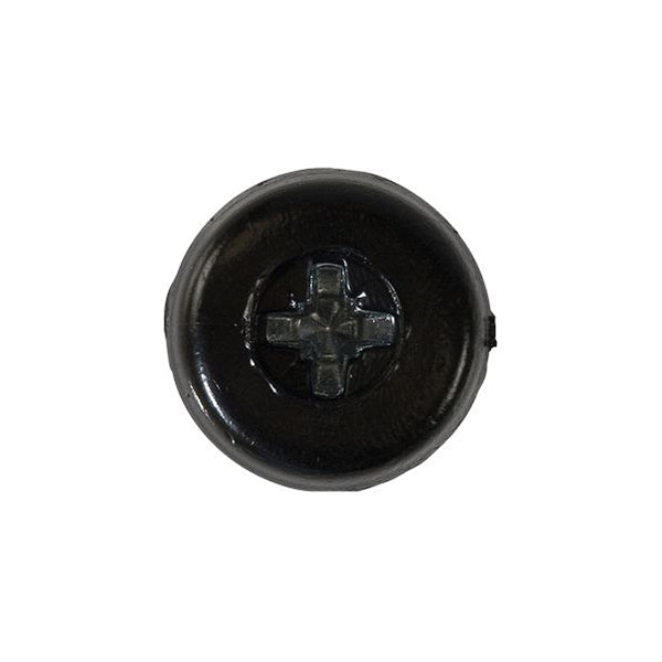 Number Plate Screw Black No.10 x 18mm 4.8 x 18mm Pack of 100