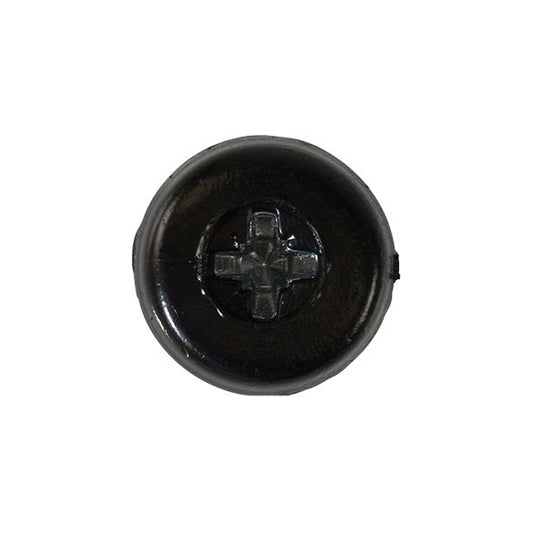Number Plate Screw Black No.10 x 18mm 4.8 x 18mm Pack of 100