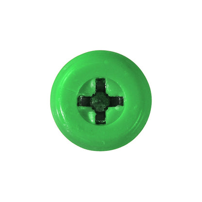Number Plate Screw Green No.10x24mm 4.8x24mm Pack of 100