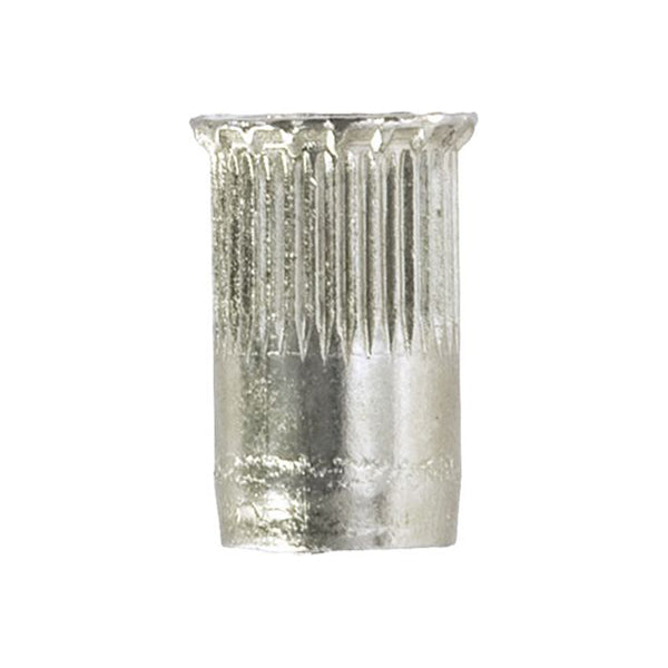 Threaded Inserts - Splined M5, Zinc?Plated Steel Pack of 50